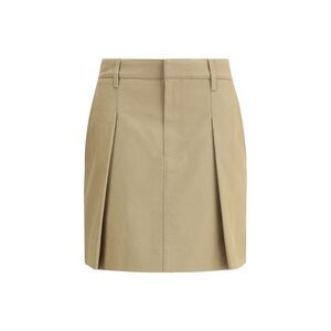 Brunello Cucinelli Pleated cotton short Women's Skirt